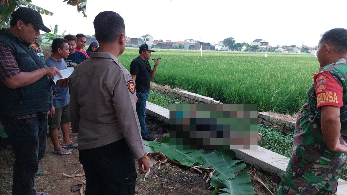 Polisi Evakuasi Mayat Laki-Laki Umur 68 Tahun yang Ditemukan di Saluran Irigasi