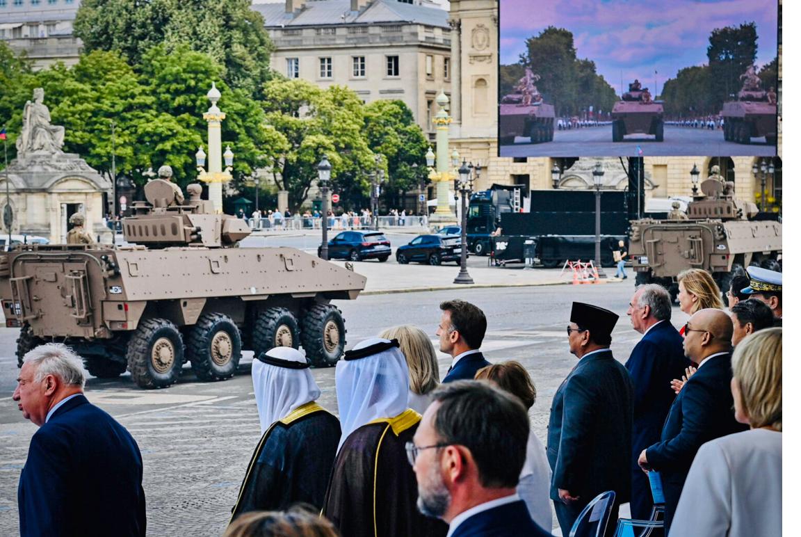 Prabowo Subianto Menghadiri Parade Militer Bastille Day 2025 di Place de la Concorde