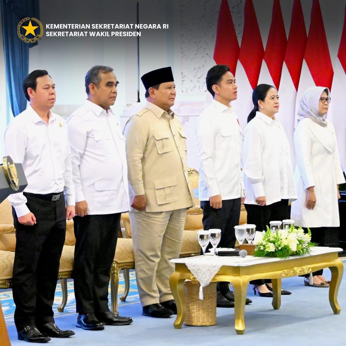 Wapres Gibran Rakabuming Mendampingi Presiden Prabowo Subianto Pada Peluncuran Logo dan Tema HUT RI Ke-80   