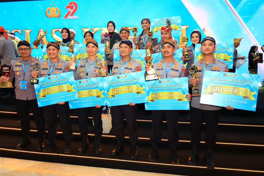 Polda Jateng Borong Penghargaan dalam Awarding Day Apresiasi Kreasi Polri untuk Masyarakat
