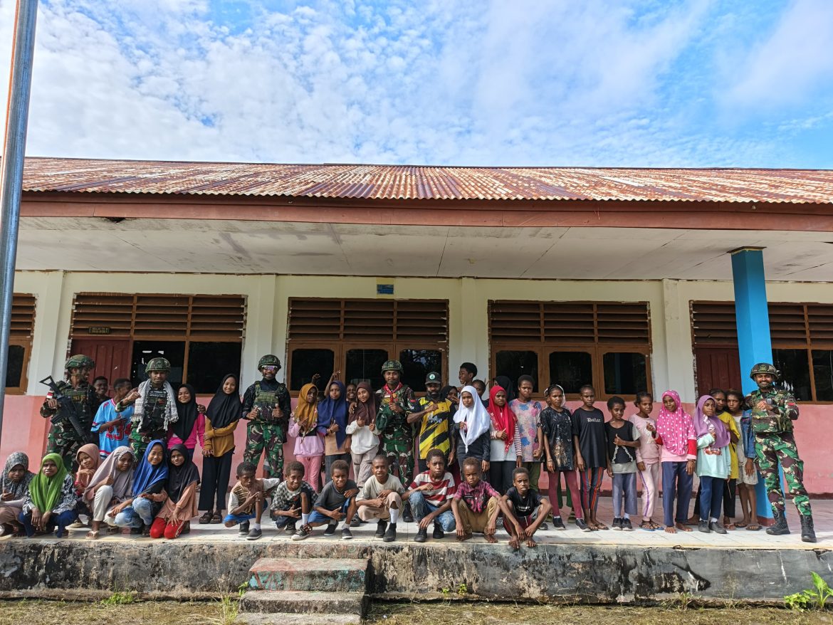 Satgas Pamtas RI-PNG Yonif 763/SBA Siap Sambut Hut RI Ke-80 Bersama Masyarakat   