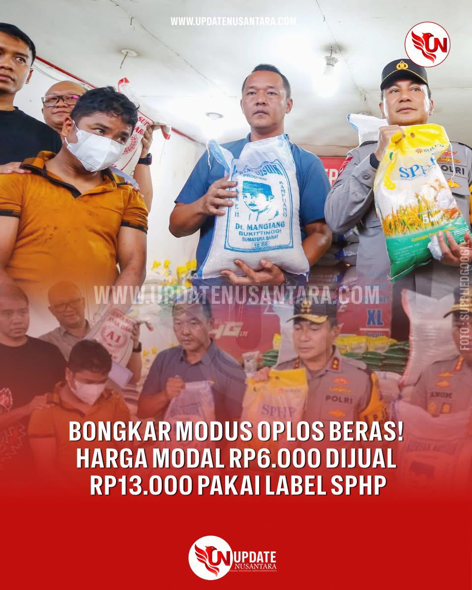 Polda Riau Ungkap Oplosan Beras SPHP, 9 Ton Beras Kualitas Rendah Disita   