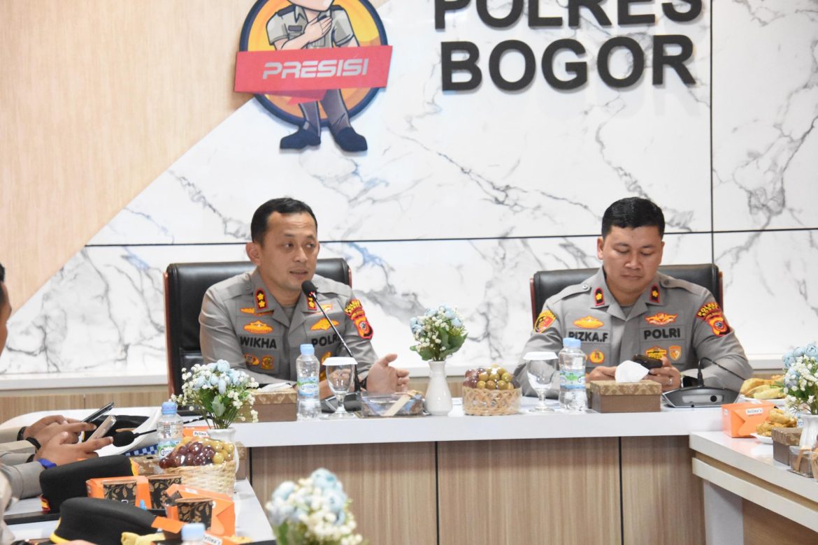 Kapolres Bogor Pimpin Anev Mingguan Sitkamtibmas di Wilayah Hukum Polres Bogor   