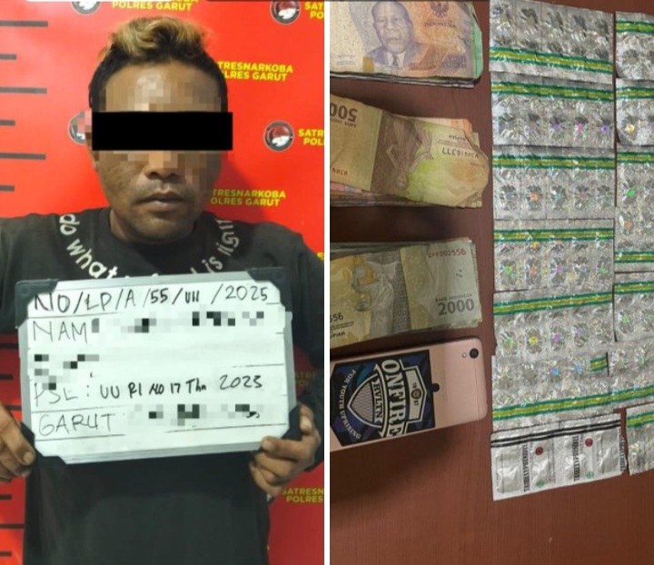 Polisi Bekuk Pengedar Obat Terlarang di Kota Wetan, Ratusan Butir Pil Diamankan   