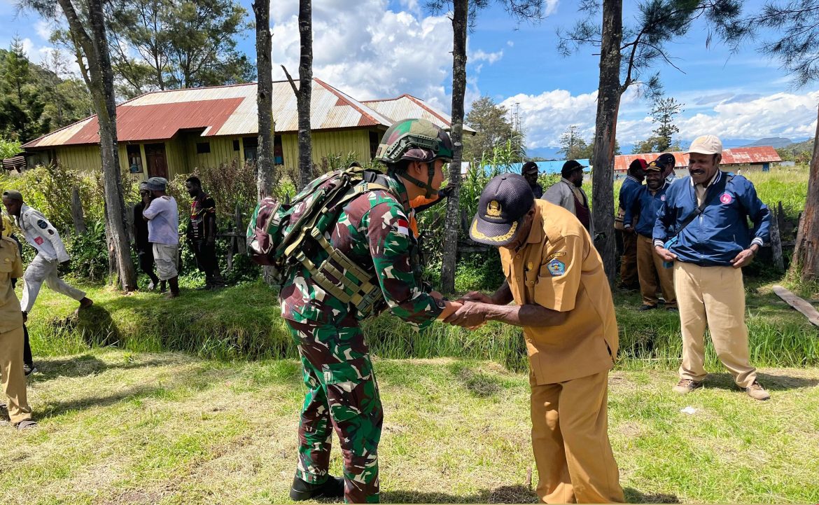 Satgas Yonif 521/DY Laksanakan Rapat Koordinasi dengan Instansi Terkait Menyambut HUT RI ke-80 Tahun 2025   