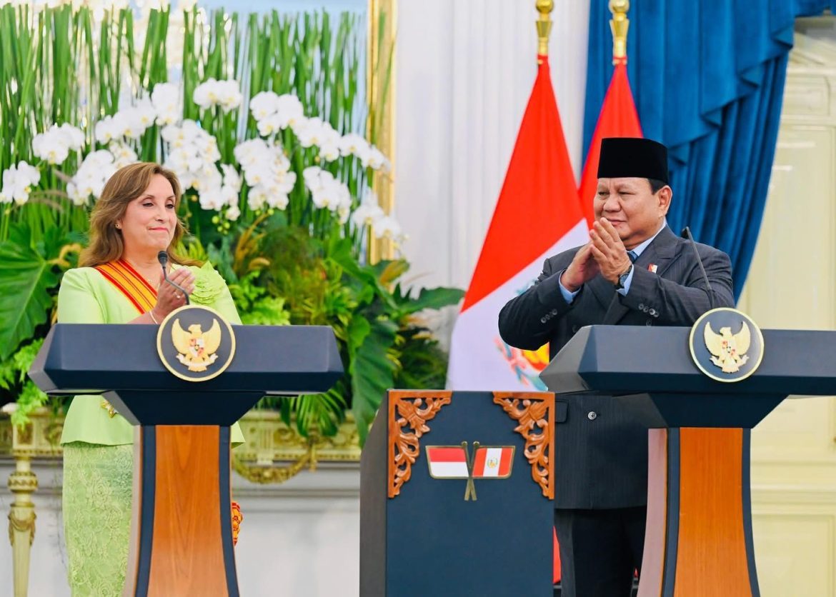 Presiden Prabowo Subianto Menyambut Kunjungan Kenegaraan Presiden Republik Peru Dina Ercilia Boluarte Zegarra   