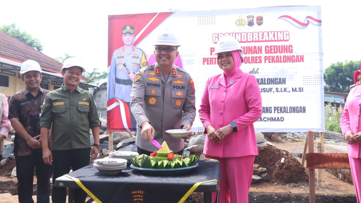 Groundbreaking Gedung Pertemuan Polres Pekalongan, Ditarget Rampung 150 Hari