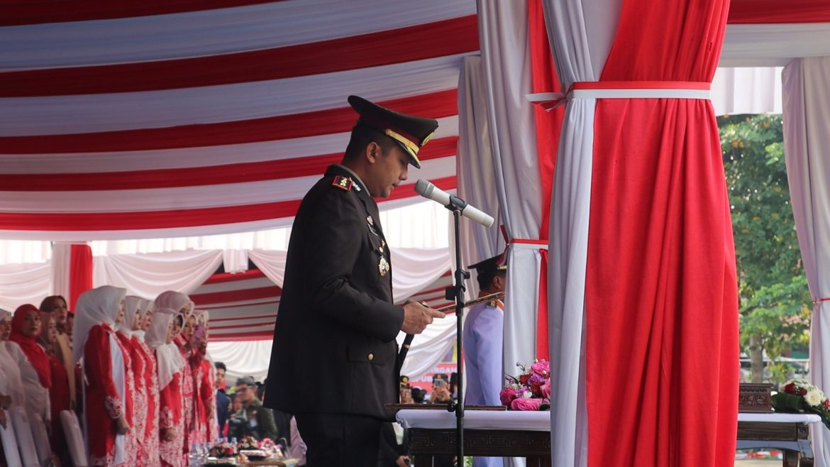 Hadiri Upacara Bendera Peringatan HUT ke-80 Kapolres Majalengka Bacakan Teks Pancasila    