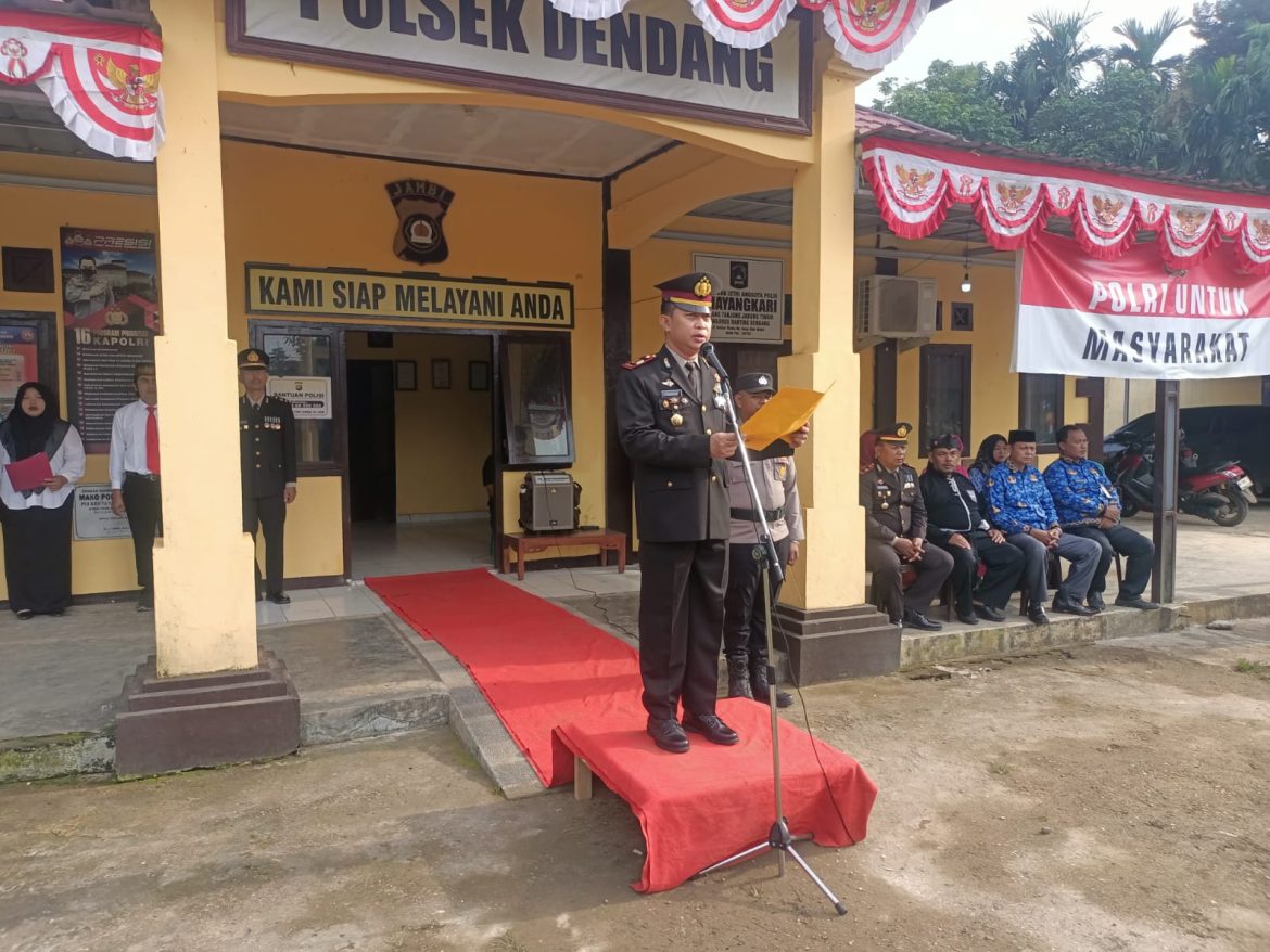 Peringati Dirgahayu Kemerdekaan RI Ke-80, Polres Tanjung Jabung Timur Gelar Upacara Pengibaran Bendera Merah Putih   
