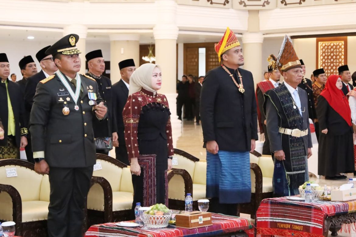 Bersama Forkopimda Sumut, Pangdam I/BB Ikuti Upacara Detik-Detik Proklamasi HUT ke-80 RI Secara Virtual   