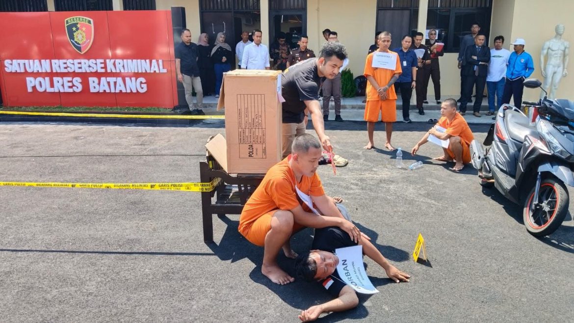 Rekonstruksi Pembunuhan, Mayat dalam Sumur di Batang, Korban Masih Hidup Saat Dibuang