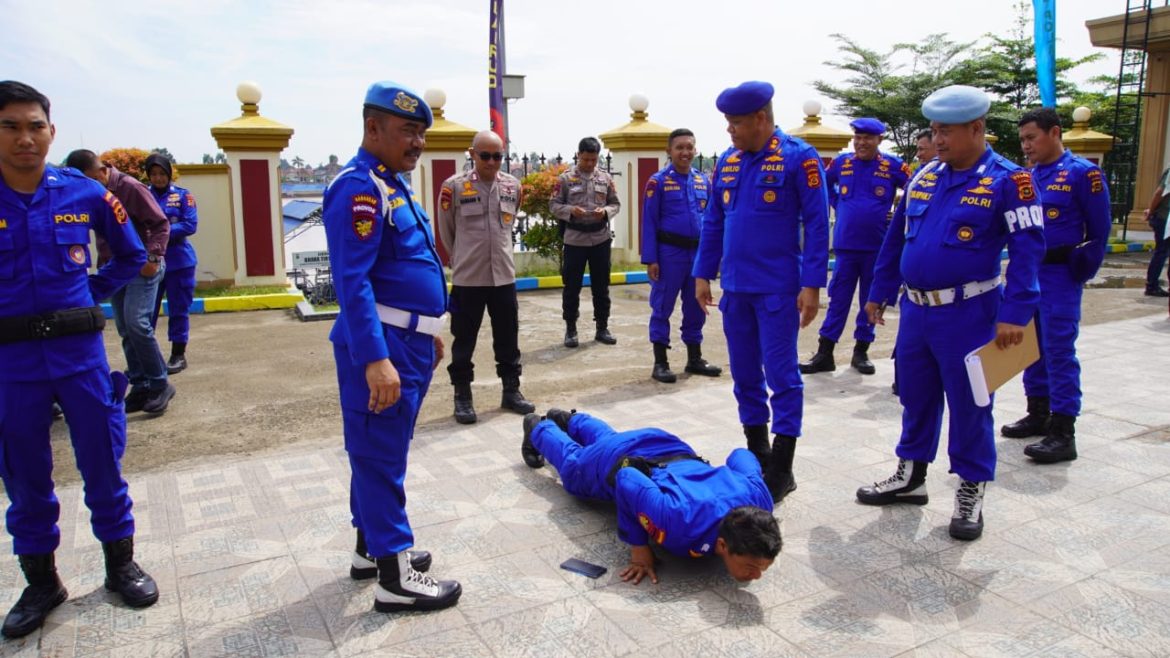 Ditpolairud Polda Jambi Gelar Gaktiblin, Periksa Kelengkapan dan Penampilan Personel   