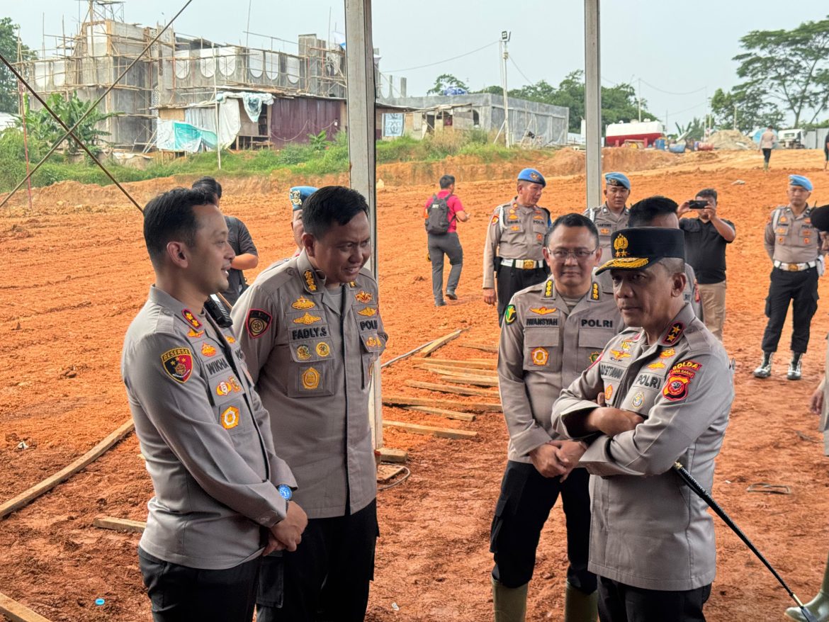 KAPOLDA JABAR BERSAMA KAPOLRES BOGOR LAKSANAKAN PERSIAPAN KEGIATAN BAKTI SOSIAL DAN BAKTI KESEHATAN   