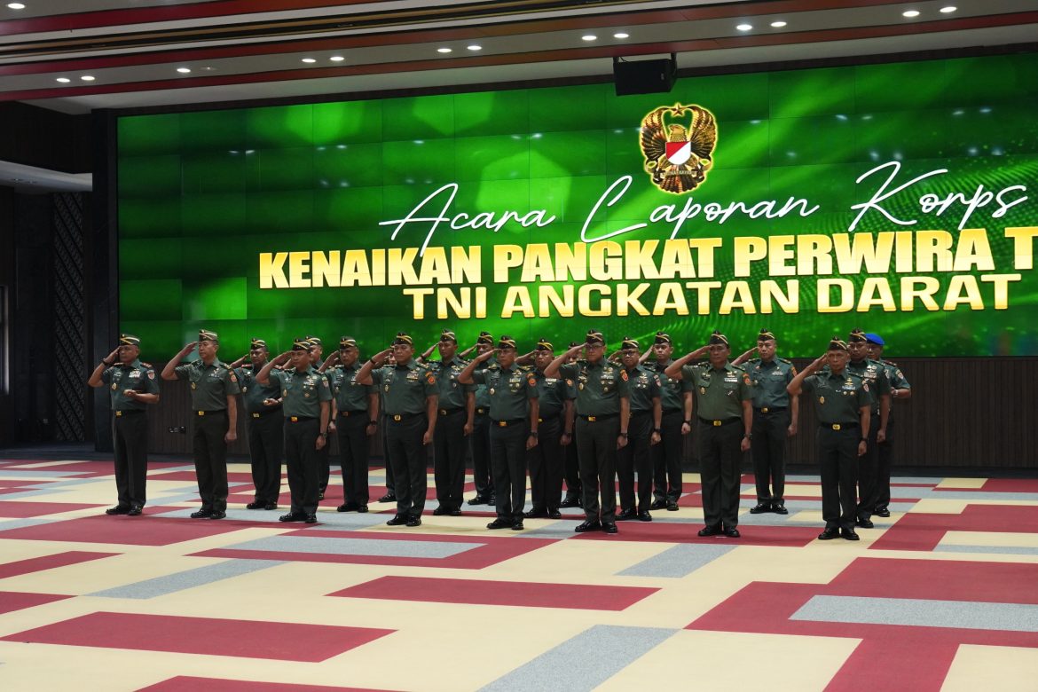 23 Perwira Tinggi TNI AD Naik Pangkat, Kasad: Amanah Baru untuk Pengabdian Lebih Besar   