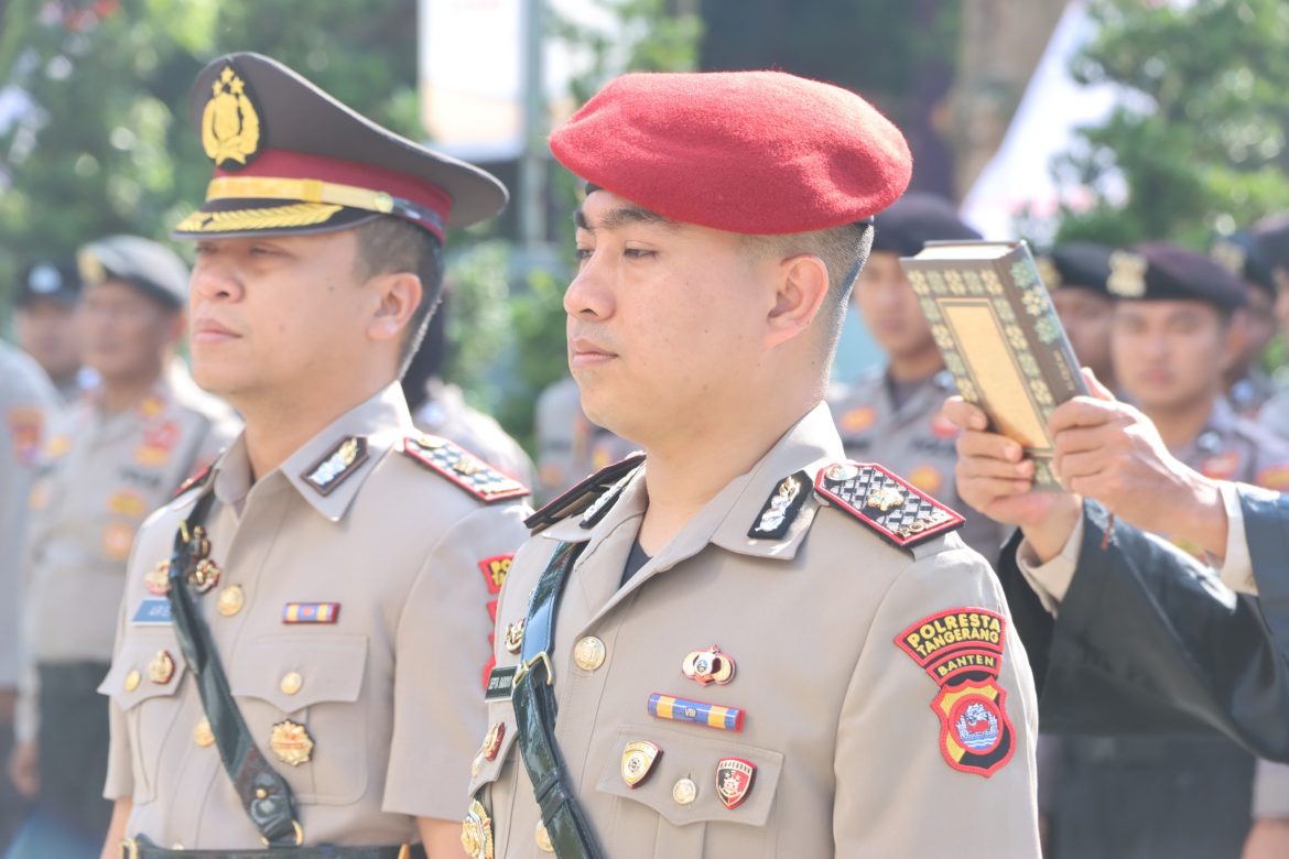 Kapolresta Tangerang Pimpin Sertijab Kasat Reskrim, Kompol Septa Badoyo Gantikan Kompol Arief   