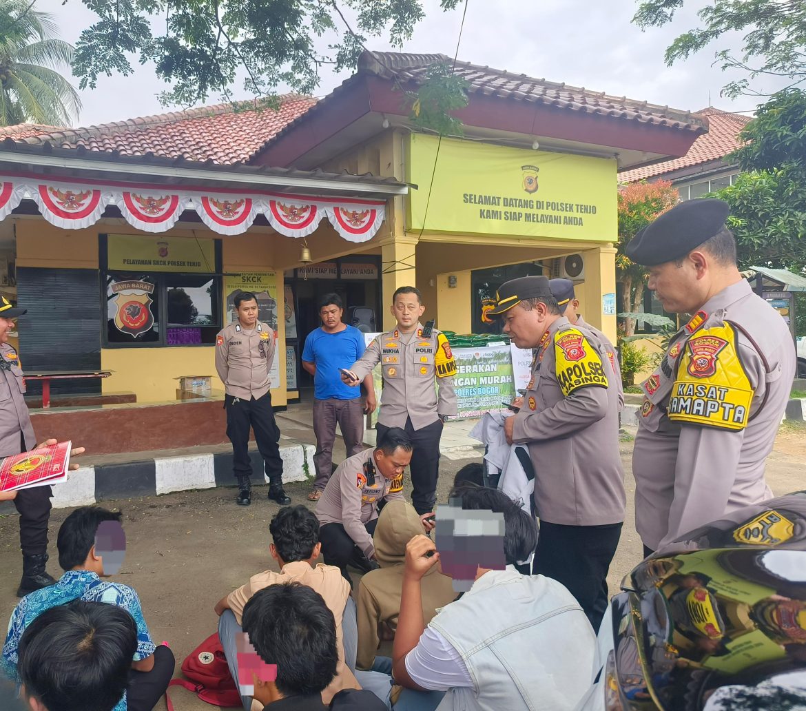 Polres Bogor Amankan Pelajar di Tenjo Yang Hendak Demo ke Jakarta   