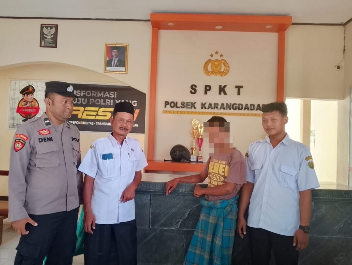 Pria Diduga Curi Kotak Amal Rp. 26 Ribu di Pekalongan, Diserahkan ke Dinsos