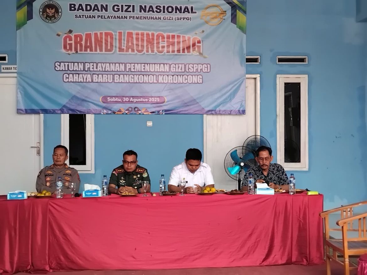 Dandim 0601/Pandeglang Hadiri Grand Launching SPPG Cahaya Baru Bangkonol, Upaya Bersama Wujudkan Generasi Sehat dan Cerdas   