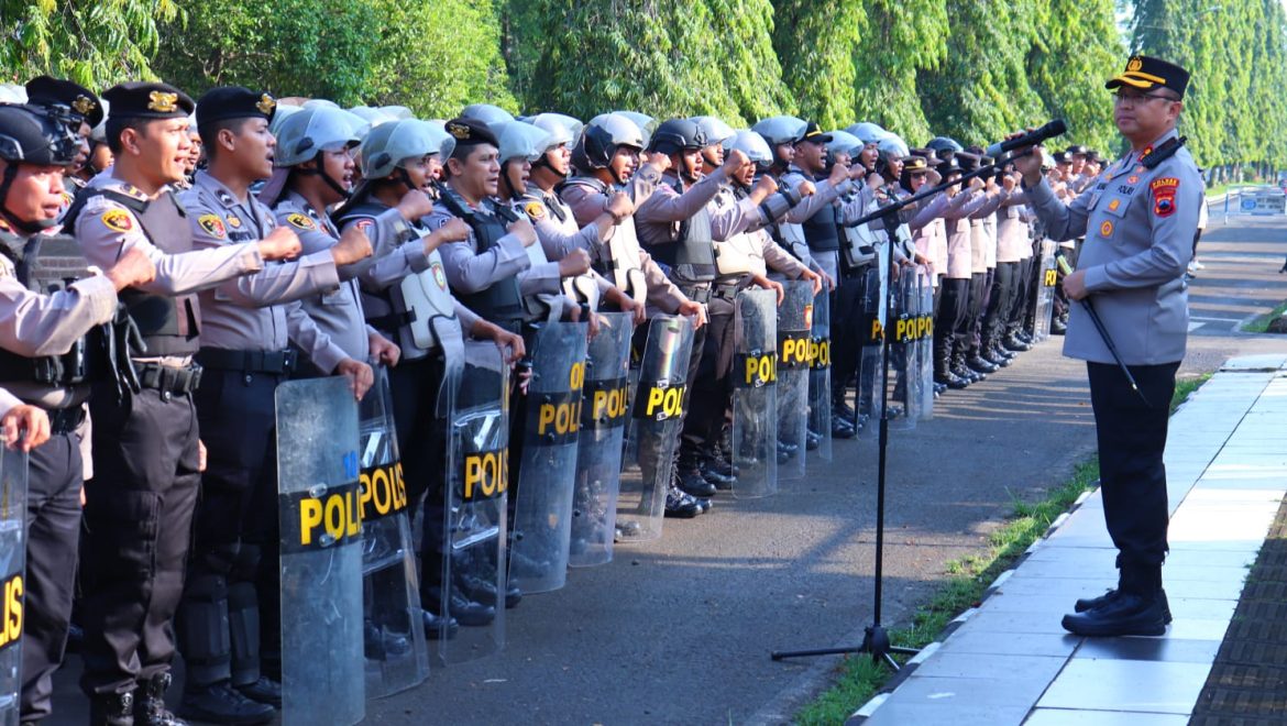Kapolres Tegaskan Tindakan Tegas Terukur untuk Antisipasi Kelompok Anarko