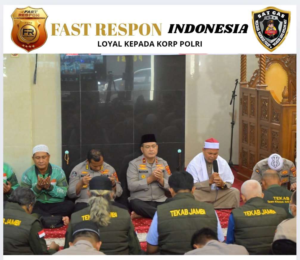 Polda Jambi Gelar Sholat Hajat dan Doa Bersama Pinta Kepada Penguasa Alam Agar Diberikan Negeri Ini Aman dan Damai    