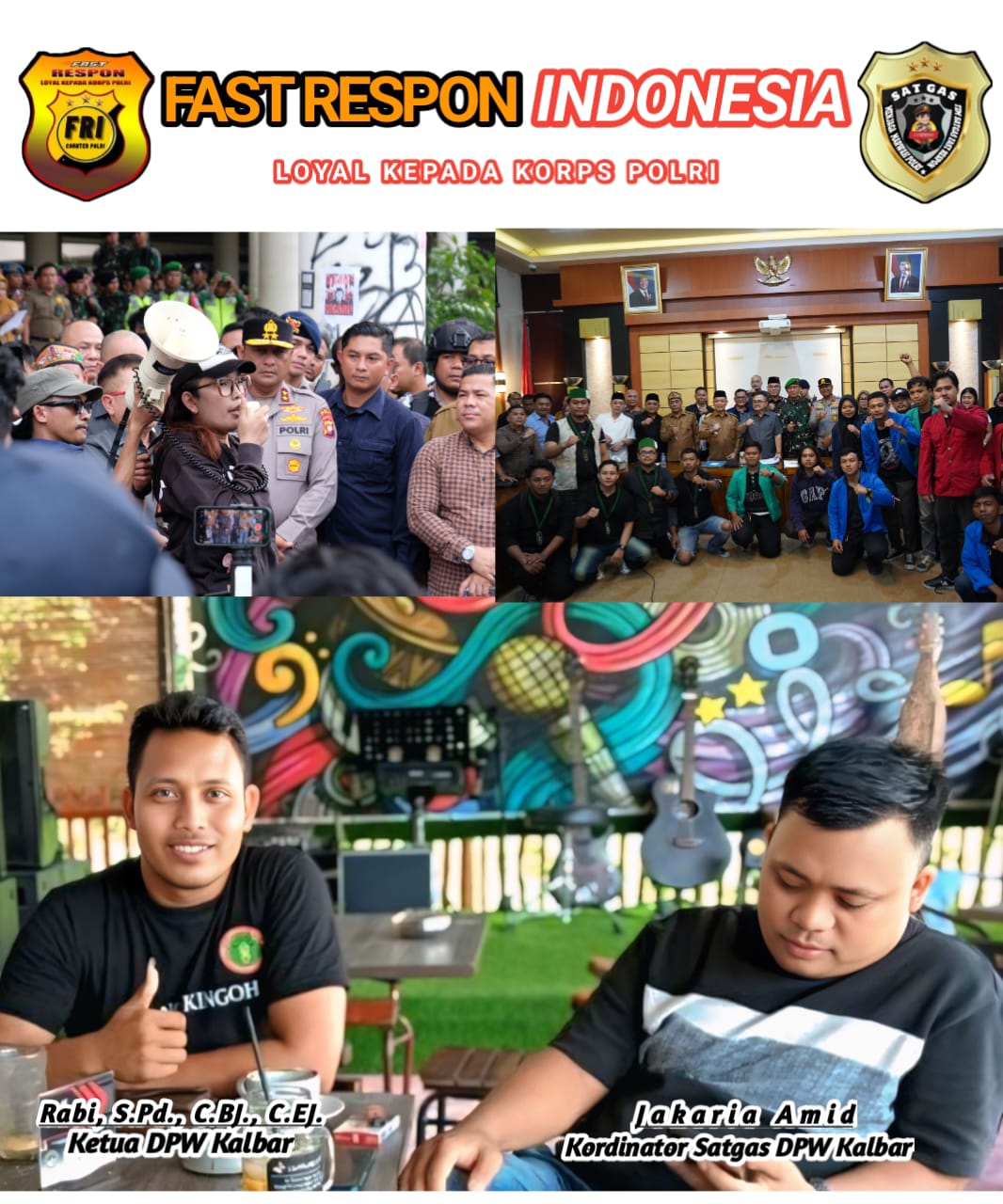 DPW FRI Kalbar Apresiasi Sinergi TNI – Polri Ciptakan Rasa Aman di Tengah Dinamika Sosial   