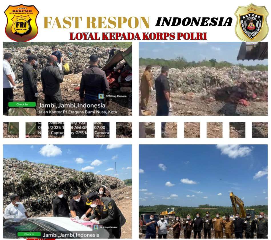 Ditpolairud Polda Jambi Musnahkan Bawang Merah Hasil Sitaan Sebanyak 10.800 Kg Di TPA Talang Gulo    