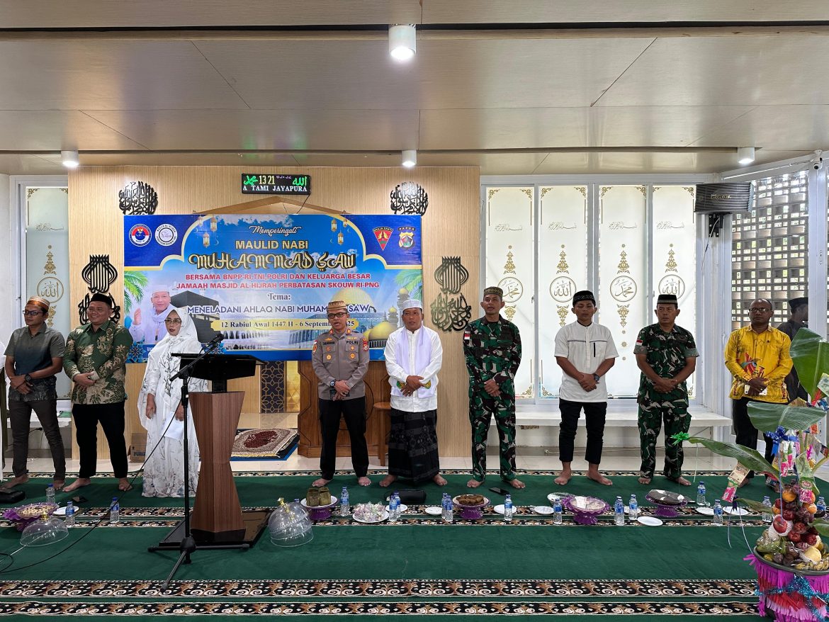Cahaya Kebersamaan Melalui Peringatan Maulid Nabi Muhammad Di Perbatasan Papua   