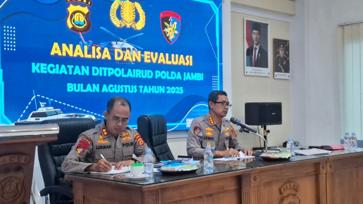 Gelar Rapat Anev, Dirpolairud Polda Jambi Harapkan Polairud Harus Lebih Dekat dengan Masyarakat   