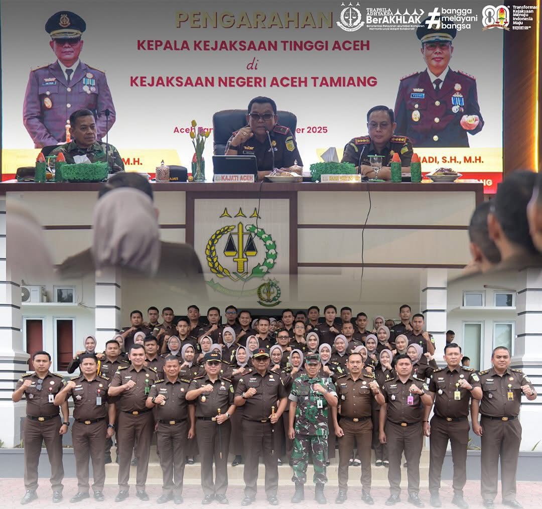 Kajati Aceh Kunjungi Kejari Aceh Tamiang Imgatkan Hidup Sederhana dan Hidari Hedonisme   