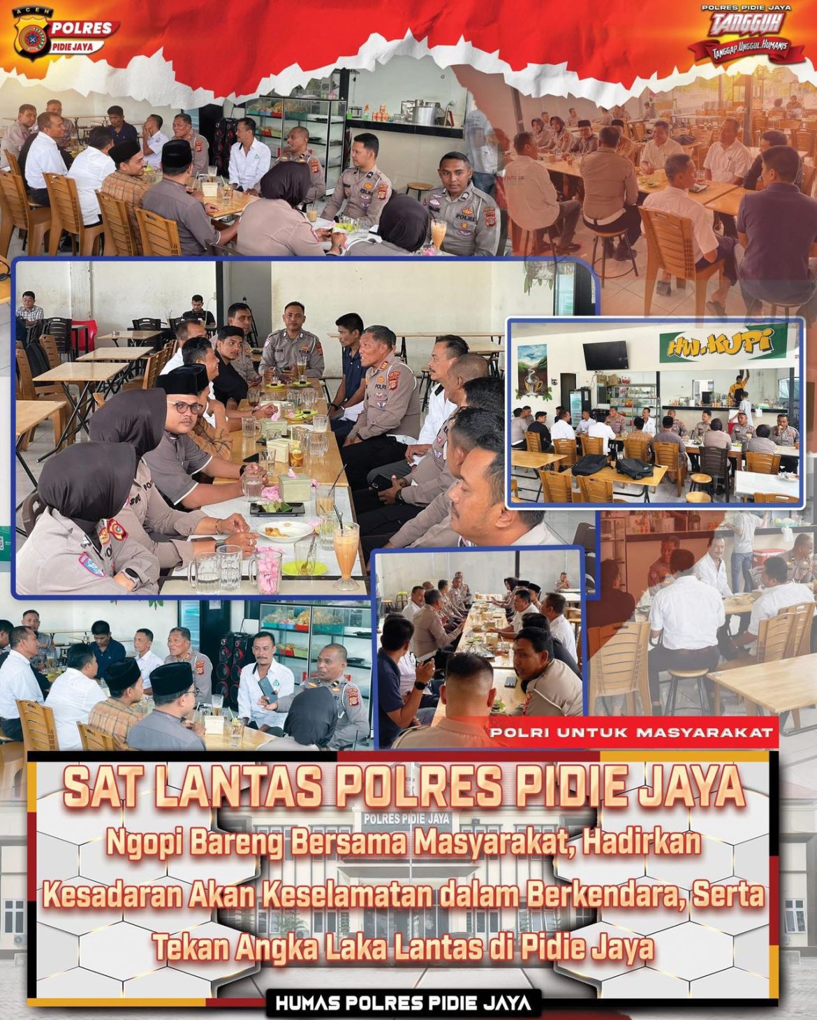 Ngopi Bareng Jadi Cara Satlantas Polres Pidie Jaya Dekatkan Diri dengan Warga dan Tekan Laka Lantas   