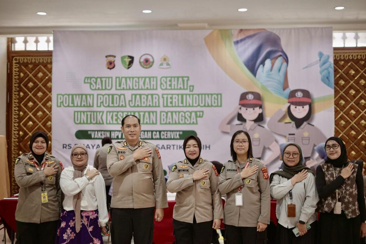 Polwan Ikuti Vaksinasi HPV Cegah Kanker Serviks, Rangkaian HUT Polwan ke-77   