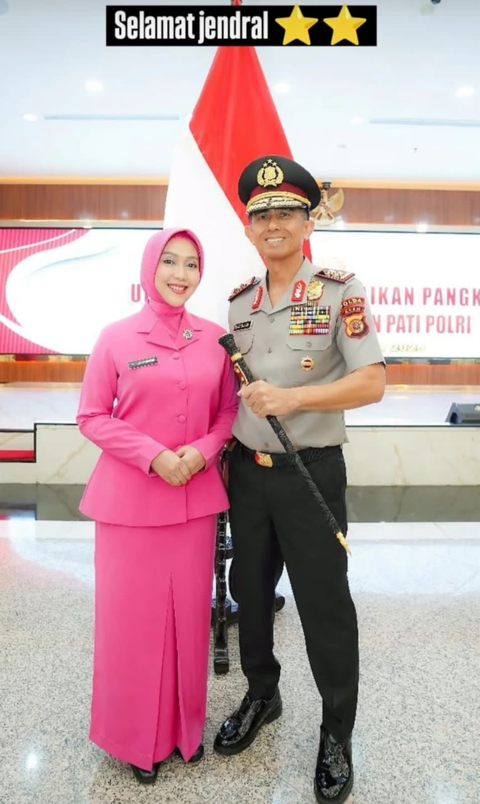Kenaikan Pangkat Inspektur Jendral (Irjen) Polisi Marzuki Ali di Berikan Oleh Kapolri di Rupatama Mabes Polri      