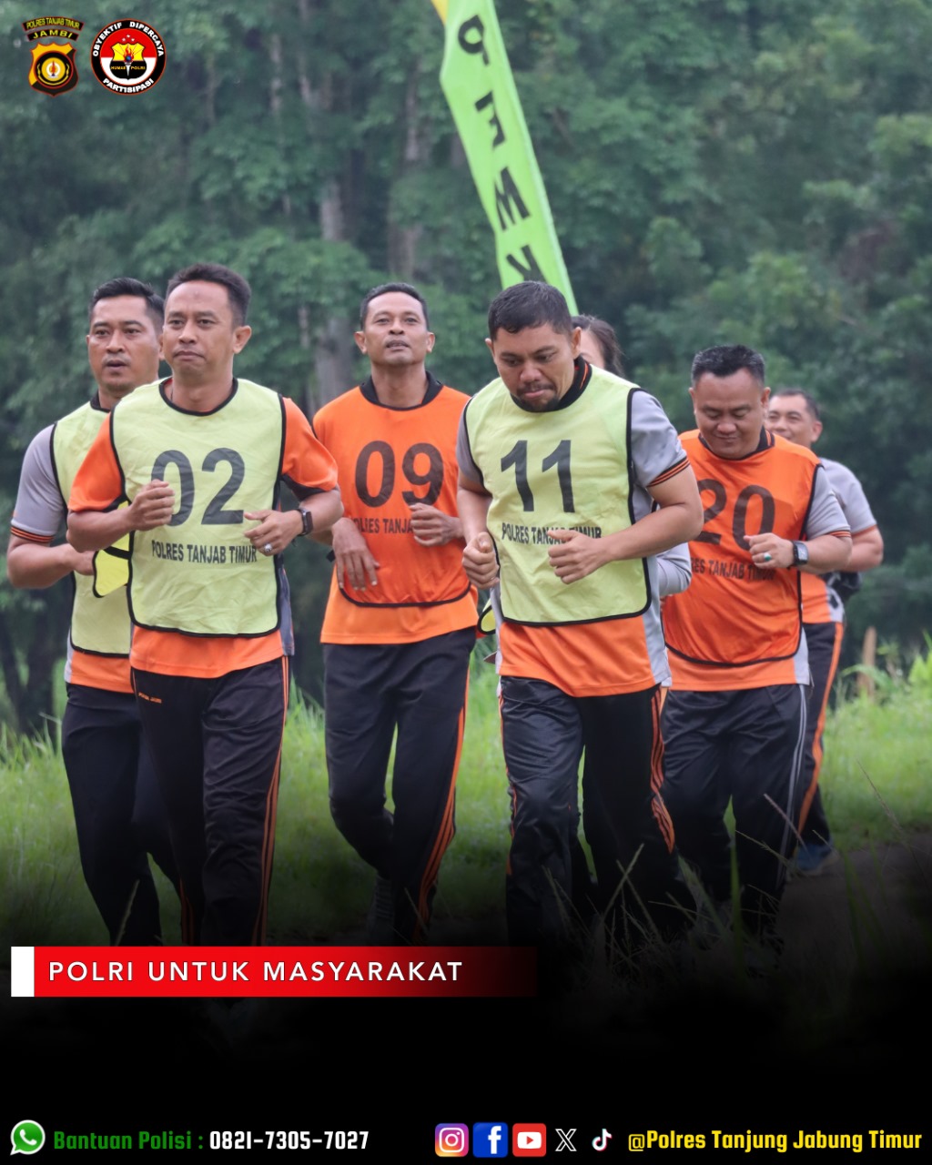 Kesamaptaan Jasmani Berkala Polres Tanjab Timur, “Rohani Yang Kuat Juga Perlu Didukung Jasmani Yang Sehat”   