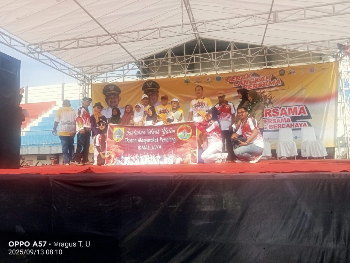 Wakil Bupati Pemalang Hadiri Senam Bersama Gerak Langkah Menuju Pemalang Bercahaya Di Stadion Mochtar