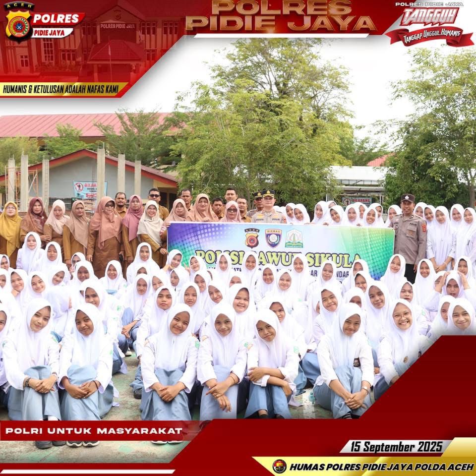Kapolres Pidie Jaya Motivasi Pelajar di SMA Negeri 1 Meureudu, Upacara Serentak Digelar di 27 Sekolah   