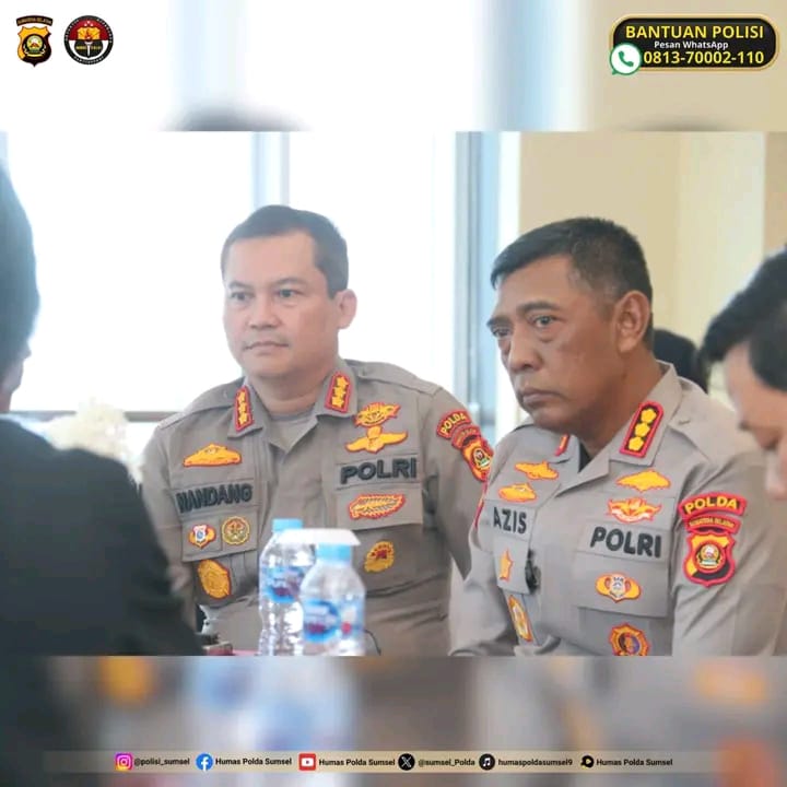 Kapolda Sumsel Terima Audiensi Kepala Biro Media Detik Sumbagsel