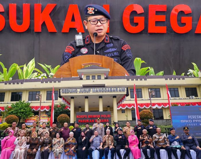 Gedung Mako Pasukan Gegana Korbrimob Polri Resmi Bernama “Jusuf Manggabarani”   