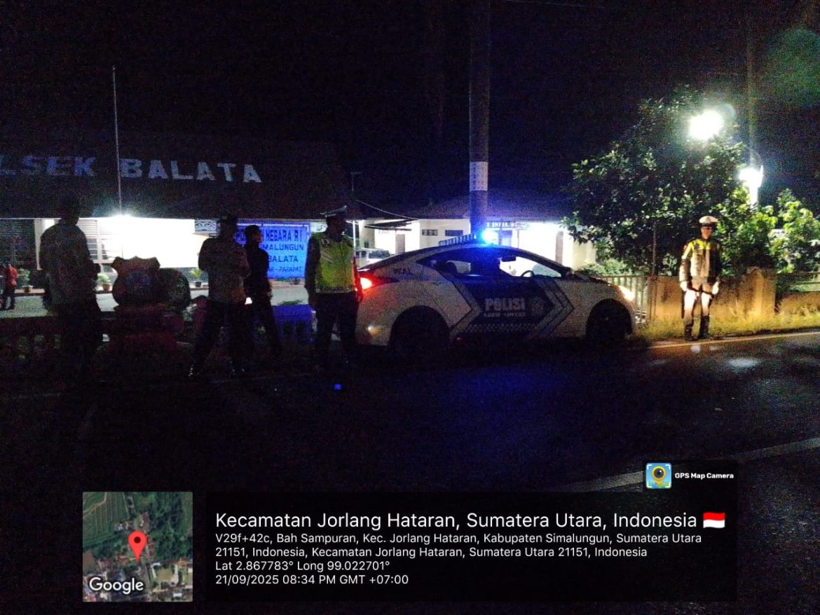 Sat Lantas Polres Simalungun Gelar Patroli Malam di Jalur Pematang Siantar-Parapat Antisipasi Balap Liar dan Begal   