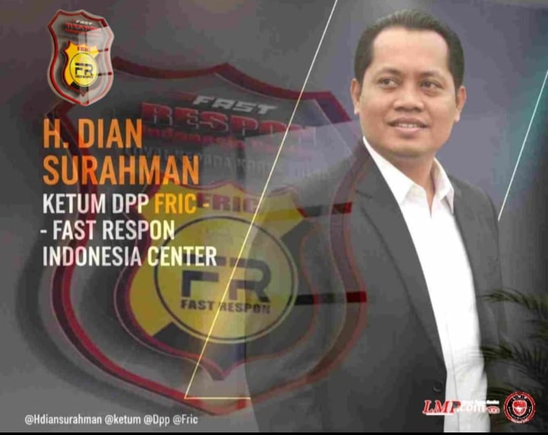 Evaluasi kerja terhadap Fast Respon Indonesia Center ( FRIC ) oleh Ketum H. Dian Surahman.   