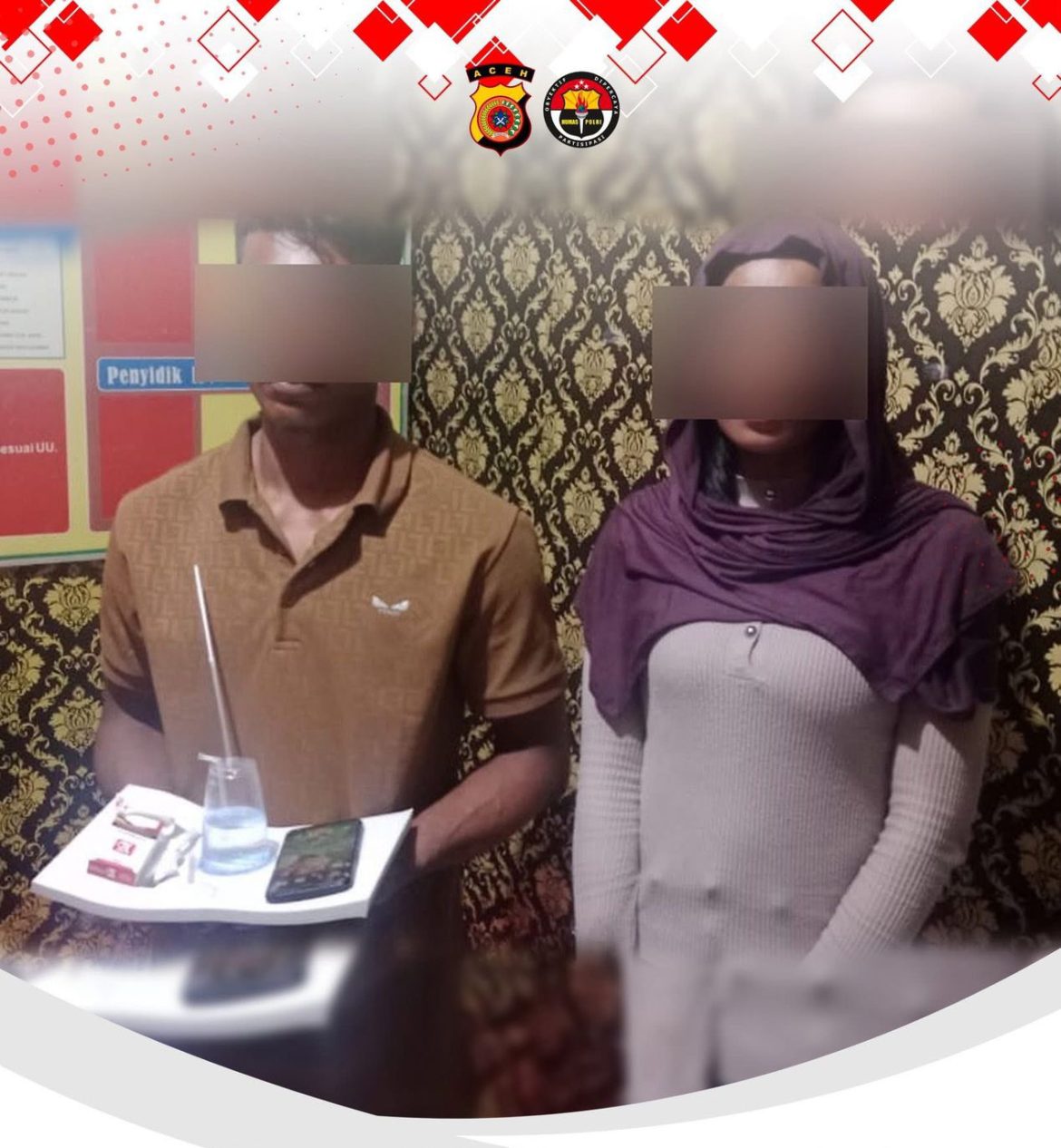 Di Grebek Warga di Matangkuli, Janda dan Pemuda di Amankan diDuga Hendak Pesta Sabu   