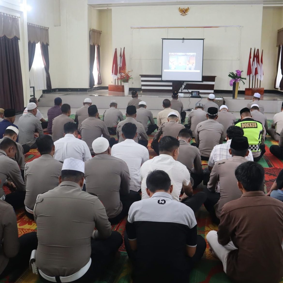 Tingkatkan Keimanan Dan Ketaqwaan Polres Bener Meriah Ikuti Binrohtal Polda Aceh    