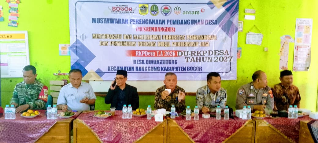Sinergitas TNI–Polri Hadiri Musrenbang RKPDes Desa Curugbitung Tahun Anggaran 2026   