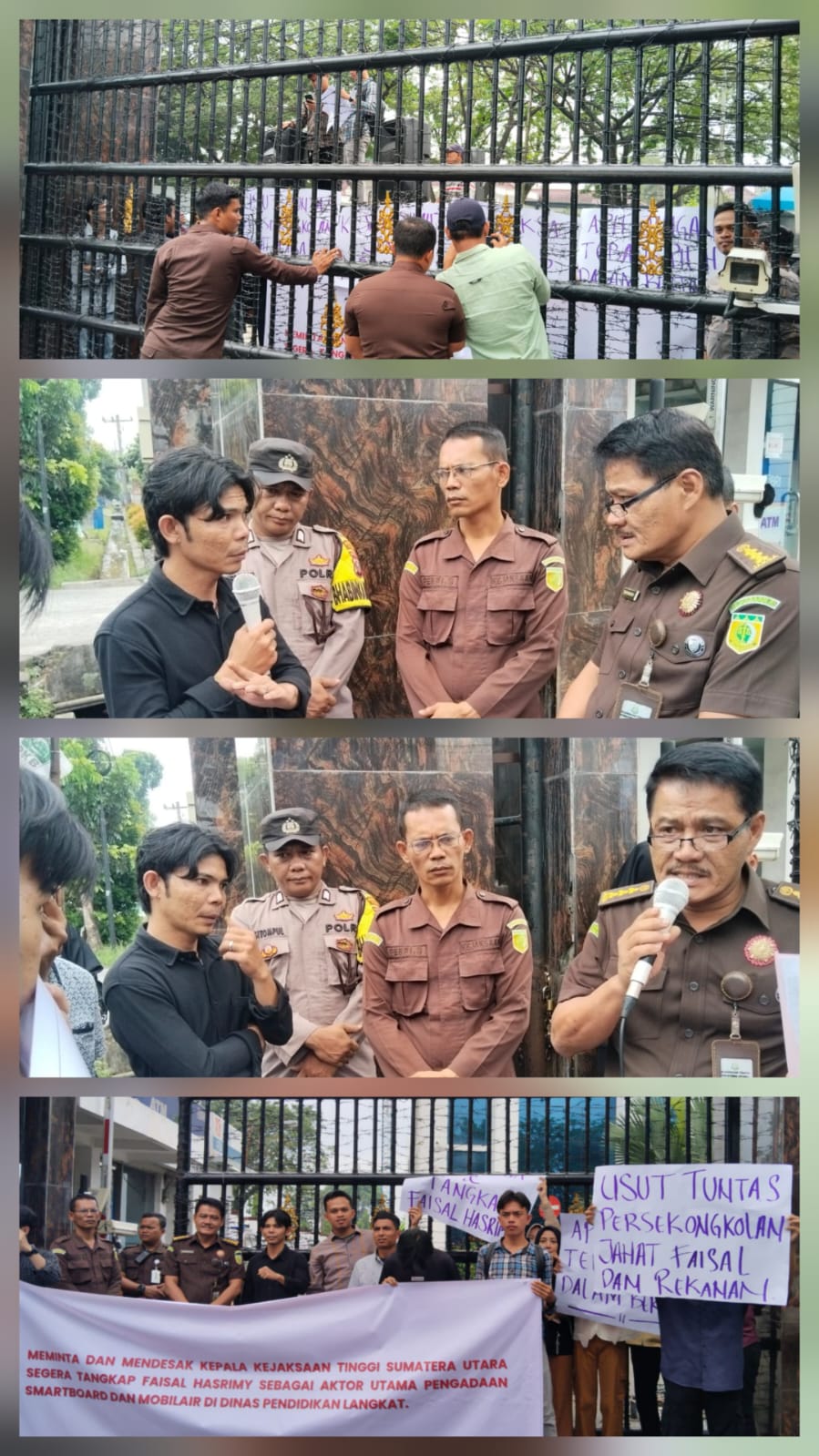PERMAK Kembali Demo Kejati Sumut Desak Tangkap Mantan Pj Bupati Langkat Kasus Smartboard   
