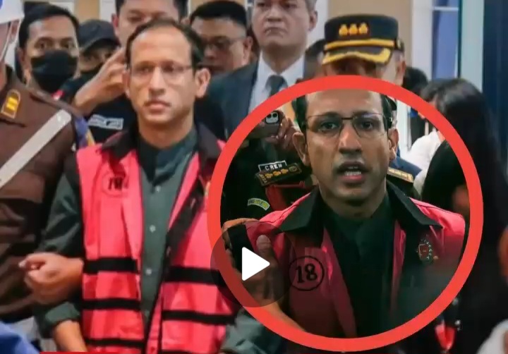 RESMI DI TAHAN SEBAGAI TERSANGKA KORUPSI, NADIEM MAKARIM