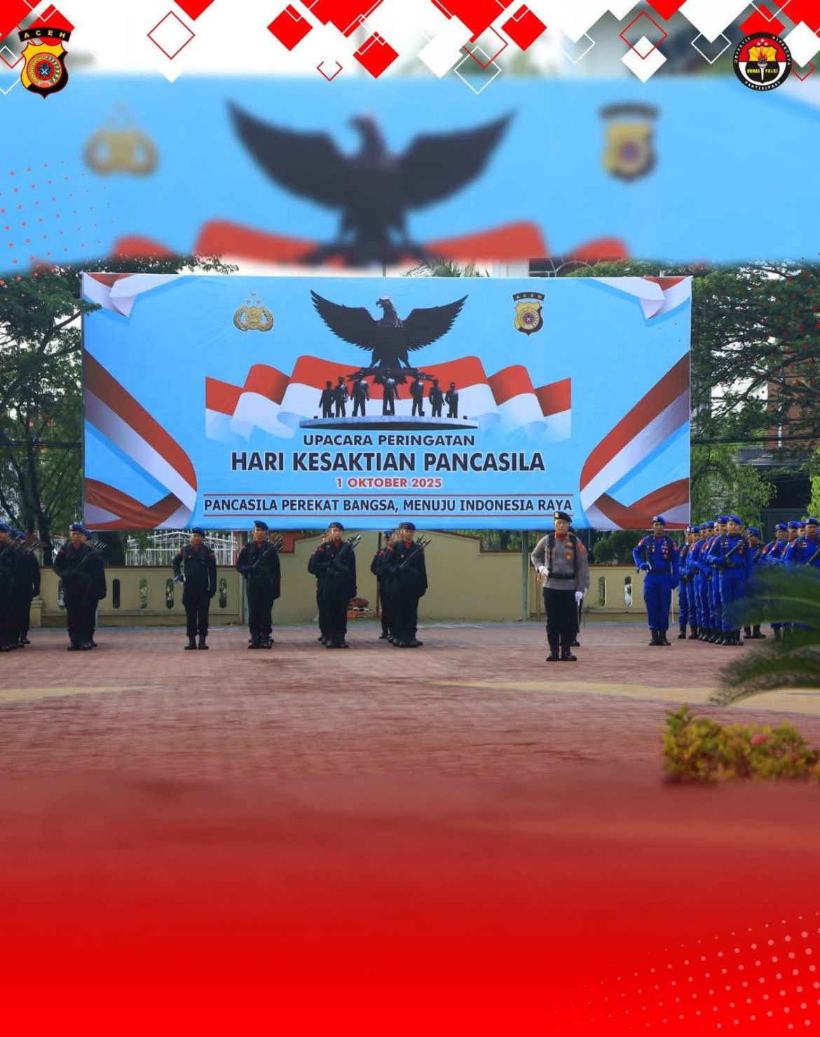 Polda Aceh Gelar Upacara Peringatan Hari Kesaktian Pancasila   