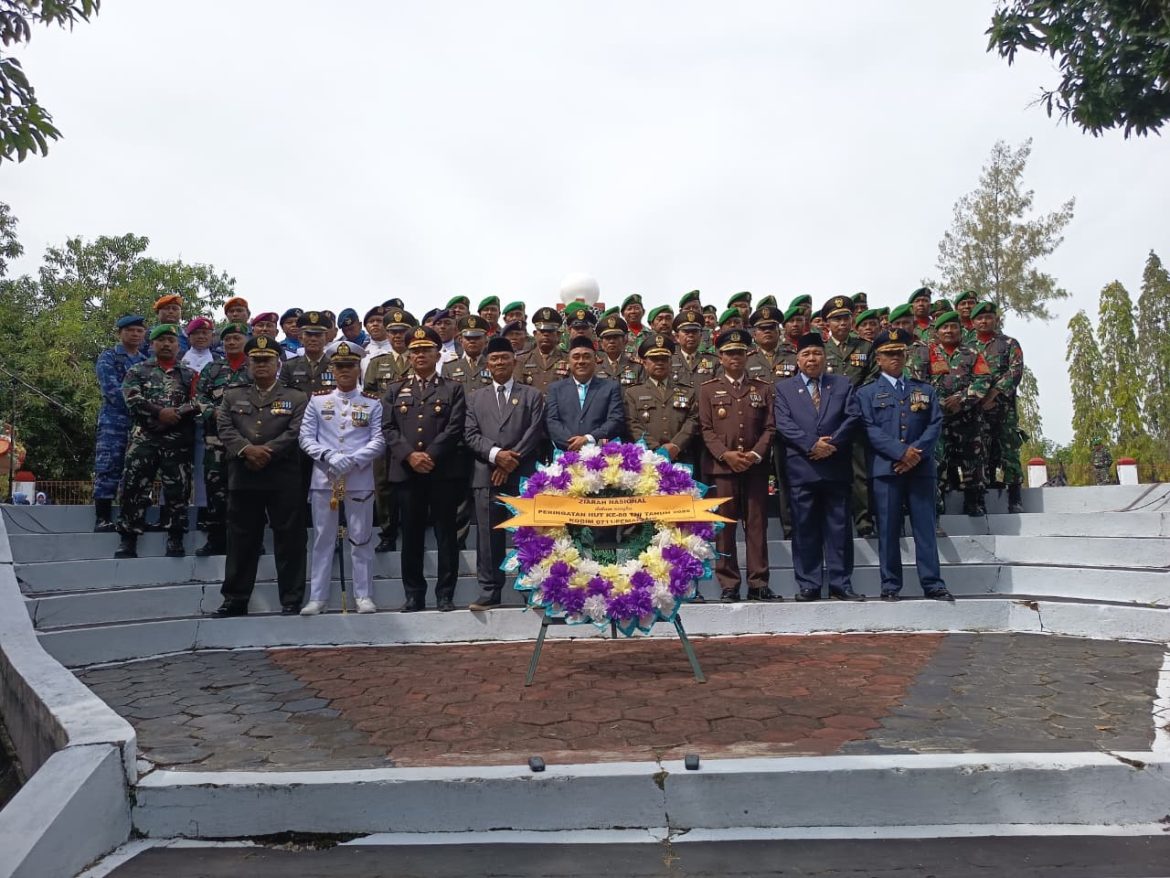 Kodim Pemalang Gelar Upacara Ziarah Nasional dalam Rangka HUT ke-80 TNI Tahun 2025
