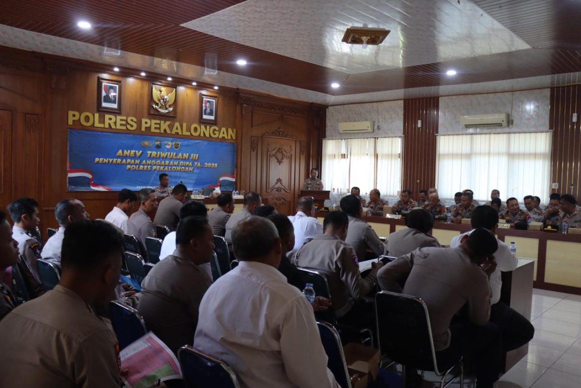 Polres Pekalongan Gelar Anev Realisasi Anggaran Triwulan III, Wakapolres Tekankan Optimalisasi Kegiatan