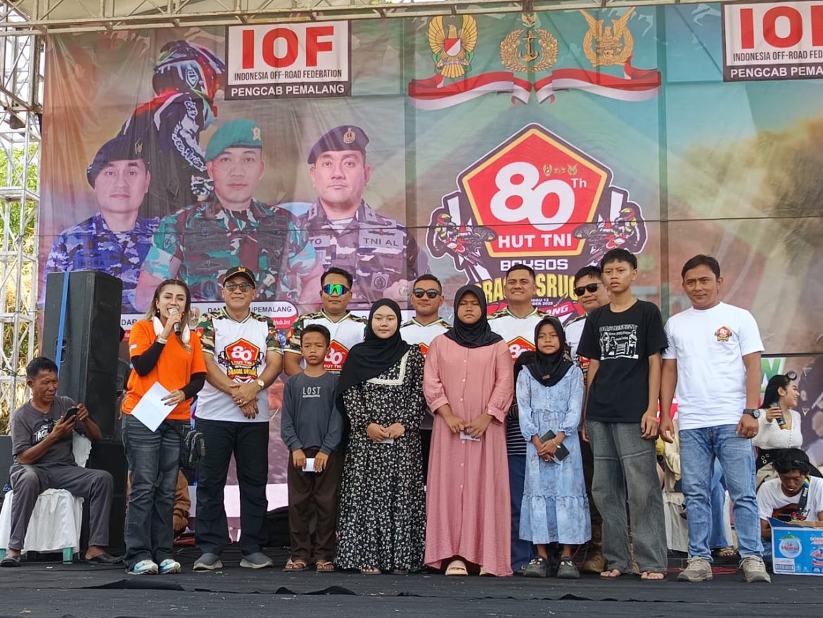 Trabas dan Bakti Sosial Meriahkan HUT ke-80 TNI Kodim 0711/Pemalang