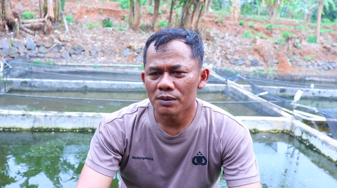 Sukses Berwirausaha, Bhabinkamtibmas di Pekalongan Raup Omzet Belasan Juta dari Budidaya Lele