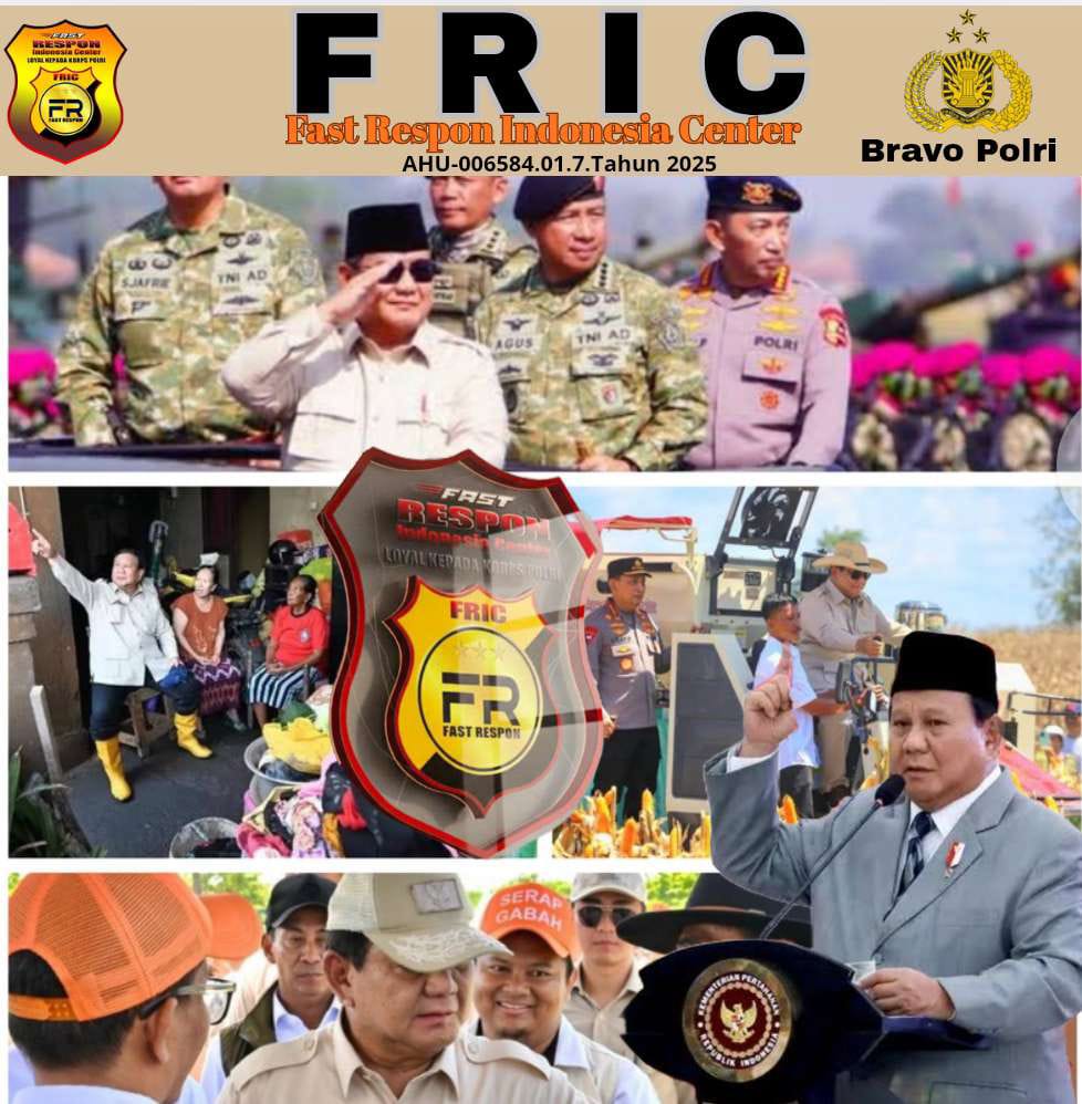 FRIC Selalu Mendukung Penuh Program Presiden Prabowo Dalam Mewujudkan Indonesia Maju Indonesia Emas    